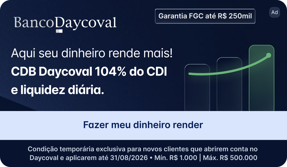 CDB Daycoval 104% do CDI com liquidez diária